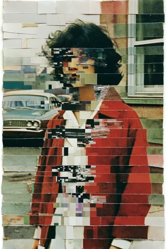 Tactile Deconstructed Collage style reference image — analogue paper collage