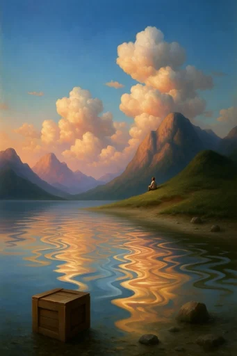 Ethereal Surrealist Landscapes style reference image — surrealist dreamscape