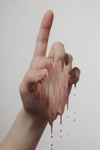 Surreal Fluid Deconstruction style reference image — liquid distortion