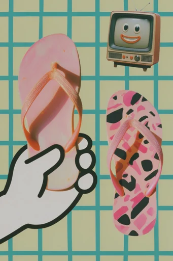 Surrealist Retro Whimsy style reference image — retro-futurist aesthetic