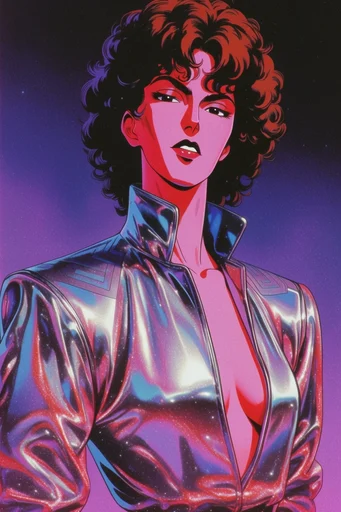 Iridescent Retro Futurist moodboard — generate AI images in this style