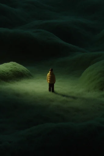 Velvety Verdant Surrealism moodboard — generate AI images in this style