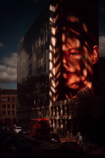 Cinematic Amber Noir style reference image — chiaroscuro lighting