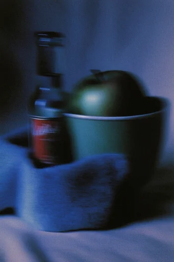 Spectral Indigo Nocturne style reference image — Prussian blue and electric cyan