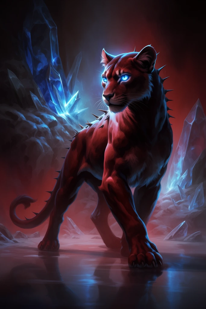 Luminous Crimson Arcana style AI image example 3
