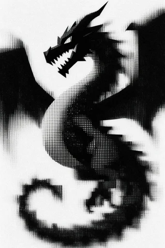 Corrupted Analog Noir style reference image — digital glitch artifacts