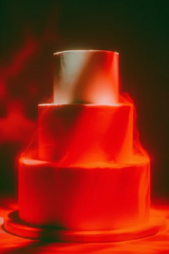 Crimson Analog Noir style reference image — soft-focus blur