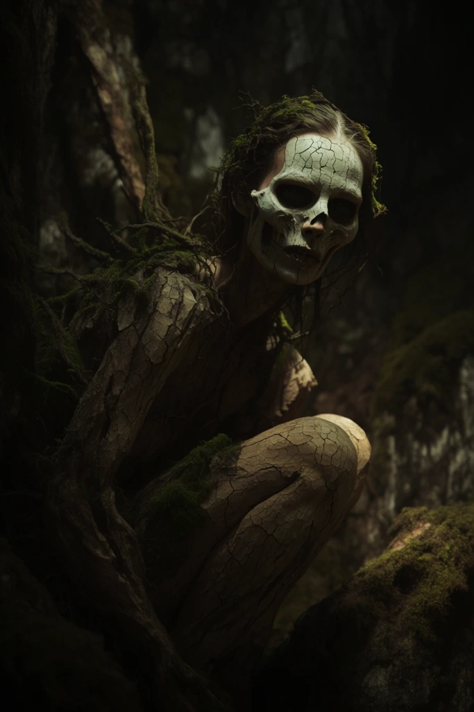 Ethereal Gothic Overgrowth style AI image example 1