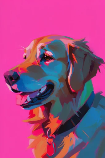 Vibrant Expressionist Portraiture style reference image — graphic color blocking