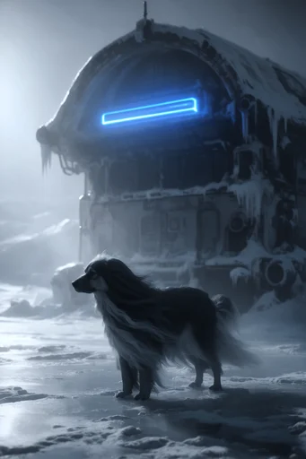 Frozen Industrial Reclamation style reference image — atmospheric scale