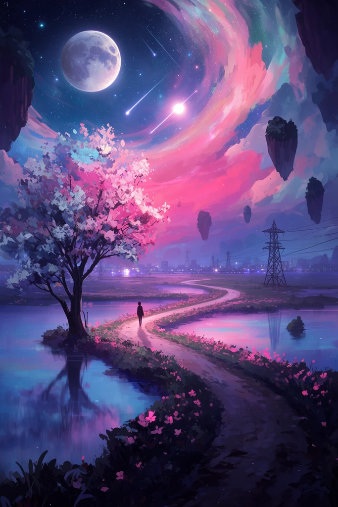 Luminous Cosmic Dreamscape style AI image example 2