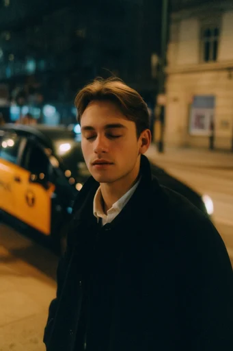 Cinematic Urban Kineticism style reference image — film grain texture
