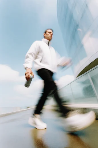 Kinetic Cobalt Motion style reference image — motion blur