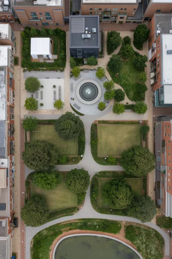 Orthogonal Urban Minimalism style AI image example 2