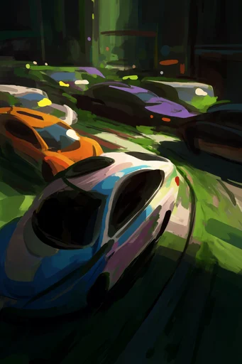 Luminous Forest Mystery style reference image — stylized digital illustration