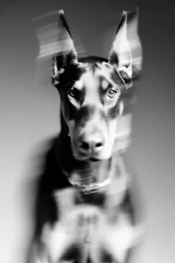 Kinetic Monochrome Noir style reference image — psychological noir