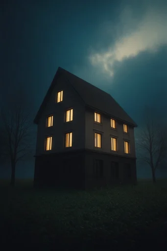 Cinematic Dystopian Brutalism style AI image example 4