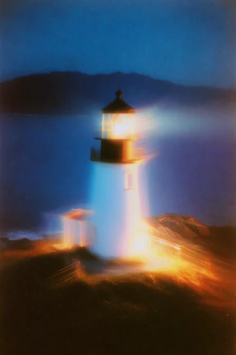 Kinetic Nocturnal Amber style reference image — cinematic twilight