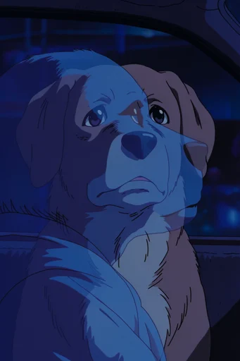 Nocturnal Pastel Anime style reference image — 90s retro anime aesthetic