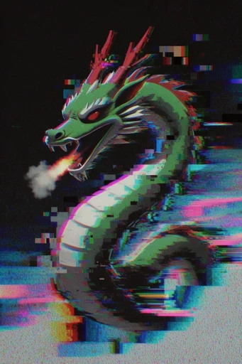 Corrupted Analog Nostalgia style reference image — chromatic aberration