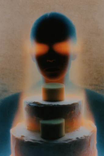 Analog Spectral Surrealism style reference image — dark minimalist composition