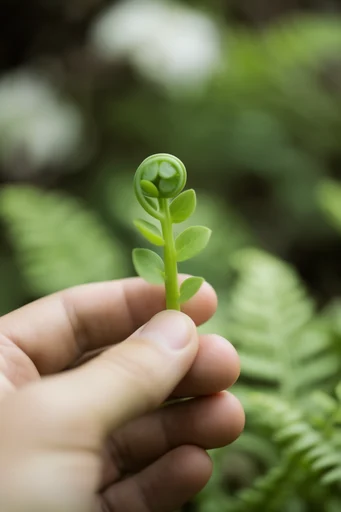 Tactile Botanical Minimalism style reference image — botanical detail