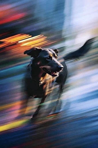 Kinetic Luminous Blur style reference image — minimalist composition