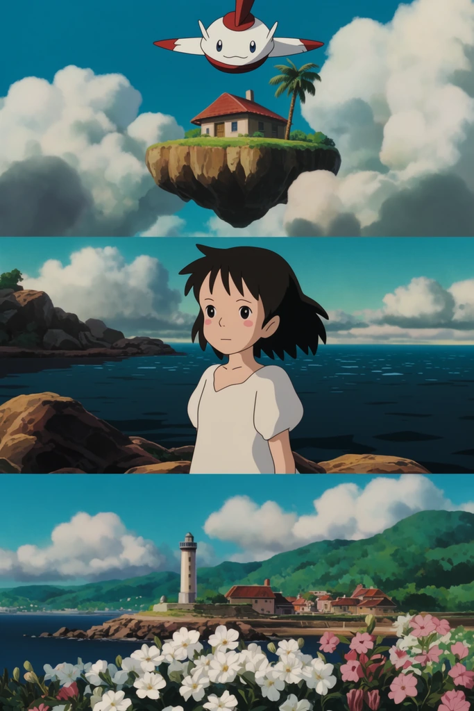 Cinematic Anime Nature style AI image example 2