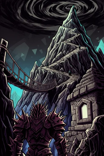 Gritty Graphic Macabre style reference image — heavy ink outlines