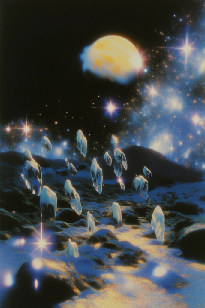 Retro Cosmic Nostalgia style AI image example 2