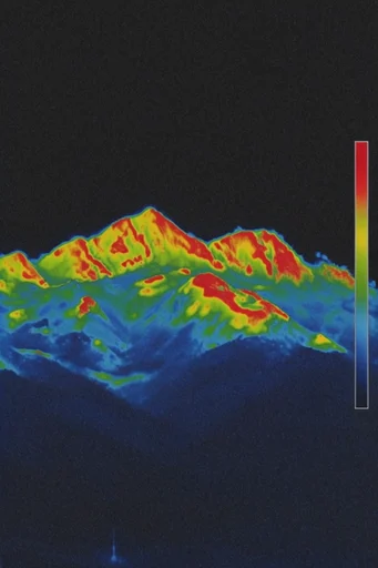 Luminous Thermal Noir style reference image — thermographic imaging