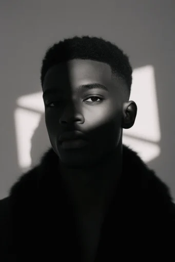 Cinematic Chiaroscuro Noir style reference image — cinematic portrait