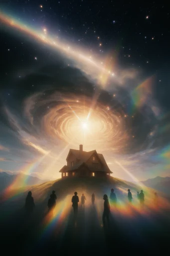 Spectral Cosmic Dreamscape style AI image example 4