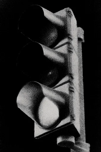 Gritty Monochromatic Noir style reference image — heavy film grain