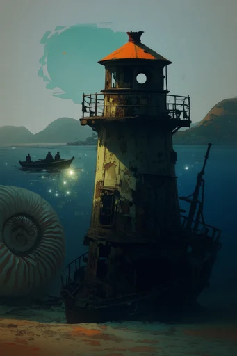 Cinematic Atmospheric Decay style reference image — monumental scale