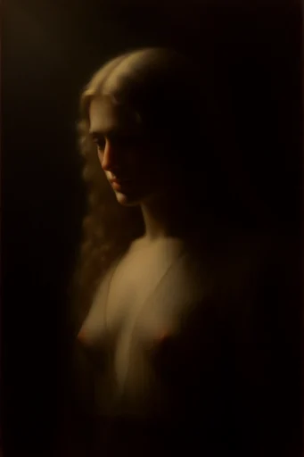 Luminous Chiaroscuro Etherealism style reference image — baroque atmosphere