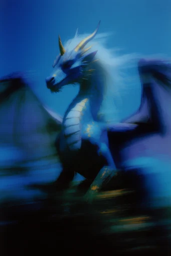 Kinetic Cyan Nocturne style reference image — cinematic light streaks