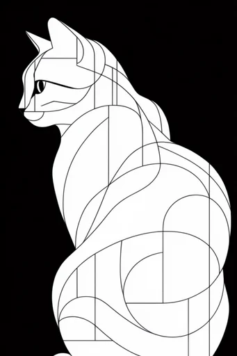 Monochrome Algorithmic Precision style reference image — mathematical grid