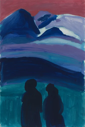 Graphic Painterly Narrative style reference image — gouache painting style