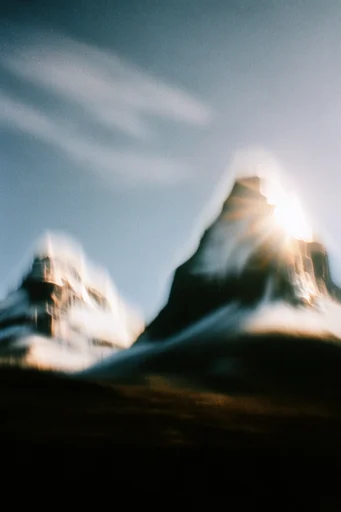 Ethereal Spectral Blur style reference image — analog distortion