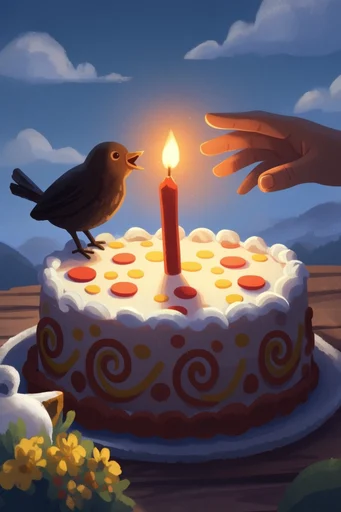Cozy Twilight Whimsy style reference image — magical fantasy landscape