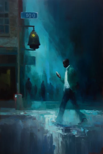 Nocturnal Impasto Abyss style reference image — impasto oil painting