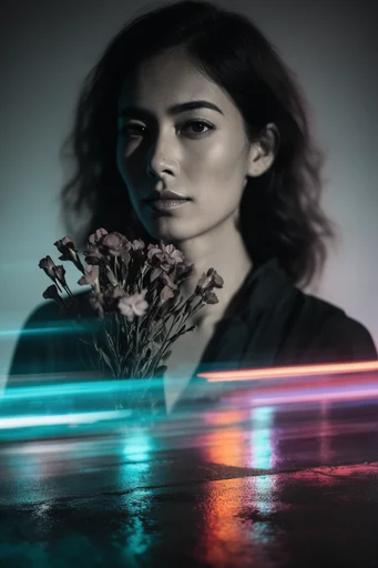 Kinetic Nocturnal Flow style reference image — high contrast composition