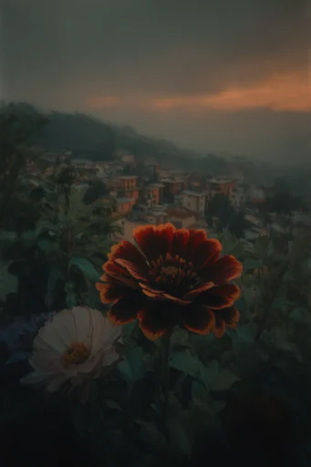 Atmospheric Cinematic Twilight style reference image — soft bloom lighting