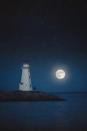 Ethereal Nocturnal Minimalism style reference image — ethereal light source