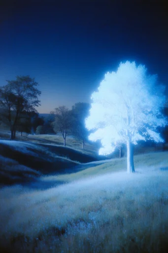 Ethereal Nocturnal Luminescence style AI image example 2