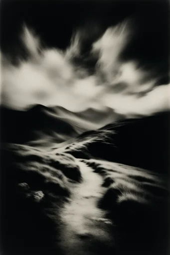 Spectral Monochrome Noir style reference image — high-contrast monochrome