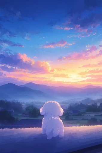 Ethereal Twilight Horizons style reference image — nostalgic atmosphere