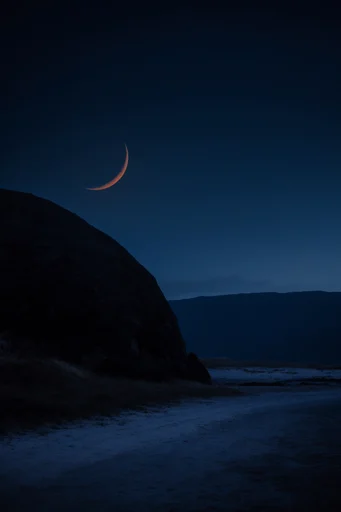 Monolithic Midnight Minimalism style reference image — nocturnal indigo palette