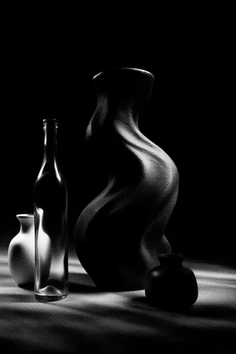 Tactile Chiaroscuro Noir style reference image — chiaroscuro lighting